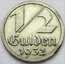 WMG, Wolne Miasto Gdańsk 1/2 gulden 1932