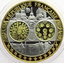 Wspólna Waluta Euro Francja, SREBRO Ag999 18g 40mm