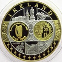 Wspólna Waluta Euro Irlandia, SREBRO Ag999, 40mm