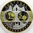 Wspólna Waluta Euro Portugalia, SREBRO Ag999, 40mm