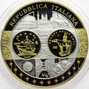 Wspólna Waluta Euro Włochy, SREBRO Ag999, 18g 40mm