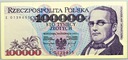 1993 100000 zł złotych Moniuszko seria E