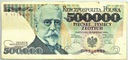 1990 500000 zł złotych Sienkiewicz seria T