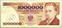 1991 1000000 zł złotych Reymont, seria A