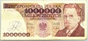 1991 1000000 zł złotych Reymont, seria F