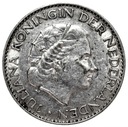 Holandia 1 Gulden 1957 SREBRO