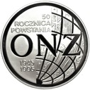 20 zł złotych 1995 ONZ 50 rocznica powstania