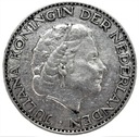 Holandia 1 Gulden 1955 SREBRO