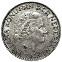 Holandia 1 Gulden 1958 SREBRO