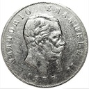 Włochy 5 Lirów 1877