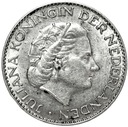 Holandia 1 Gulden 1956 SREBRO
