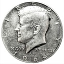 USA 12 Dolara Half Dollar 1968 Kennedy SREBRO