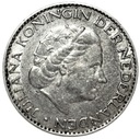 Holandia 1 Gulden 1955 SREBRO