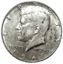 USA 1/2 Dolara Half Dollar 1967 Kennedy SREBRO
