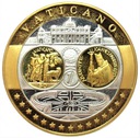 Wspólna Waluta Euro Watykan, SREBRO Ag999, 40mm