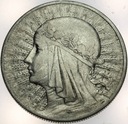 10 zł złotych 1932 Głowa kobiety Polonia SREBRO