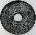 5 gr groszy 1939 ZN