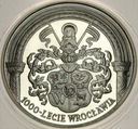 10 zł złotych 2000 1000 lecie Wrocławia Wrocław