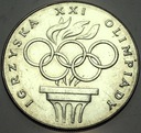 200 zł złotych 1976 XXI Olimpiada SREBRO