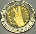 5 zł złotych 2014 25 Lat Wolności