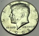 USA 1/2 Dolara Half Dollar 1968 Kennedy SREBRO