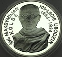 300000 zł złotych 1994 Święty Maksymilian Kolbe