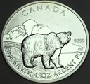 Kanada 1 dolar 2011 Niedźwiedź polarny SREBRO uncja