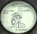 Kanada 5 Dolarów SREBRO 1974 Montreal Kanoe SREBRO