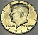 USA 1964 1/2 Dolara Half Dollar Liberty John F Kennedy