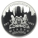 20 zł złotych 1996 Tysiąclecie Gdańska SREBRO