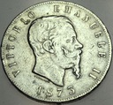 Włochy 5 Lirów 1873