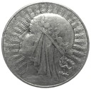 10 zł złotych 1933 Głowa kobiety Polonia SREBRO