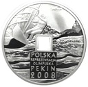 10 zł złotych 2008 Pekin OTWÓR SREBRO