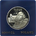 5000 zł złotych 1989 Toruń Kopernik SREBRO