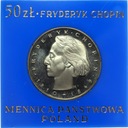 50 zł złotych 1974 Fryderyk Chopin Szopen SREBRO