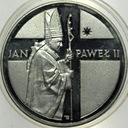 10000 zł złotych 1989 Jan Paweł II PASTORAŁ SREBRO RZADKA