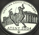 10 zł złotych 2004 Ateny Igrzyska Olimpiada szermierka SREBRO