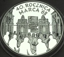 10 zł złotych 2008 Marzec 1968 40 rocznica marca '68 SREBRO