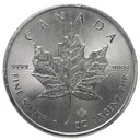 Kanada 5 dolarów dollars 2015 Liść klonu klonowy uncja 1 oz SREBRO