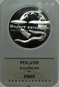 20 zł złotych 2003 Węgorz Europejski PR69 SREBRO