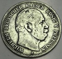 Niemcy 2 marki 1876 Wihelm Prusy SREBRO