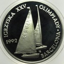 200000 zł złotych 1991 Barcelona żeglarstwo żaglówki SREBRO