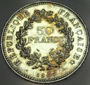 Francja 50 franków francs 1977 Herkules SREBRO
