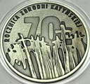 10 zł złotych 2010 Katyń 70 rocznica Zbrodni Katyńskiej SREBRO