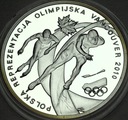 10 zł złotych 2010 Vancouver Igrzyska Olimpiada Reprezentacja SREBRO