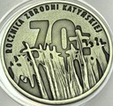 10 zł złotych 2010 Katyń 70 rocznica Zbrodni Katyńskiej SREBRO
