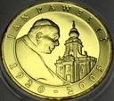10 zł złotych 2005 Jan Paweł II SREBRO platerowana AU