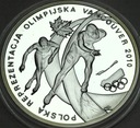 10 zł złotych 2010 Vancouver Igrzyska Olimpiada Reprezentacja SREBRO