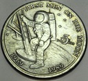 Wyspy Marshala 5 dolarów 1989 Pierwszy Człowiek na Księżycu 1969