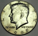 USA 1/2 Dolara 1967 Half Dollar Liberty JFK John F Kennedy SREBRO